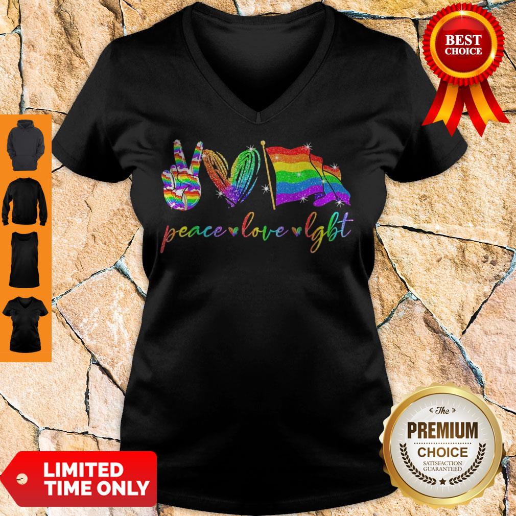 Original Peace Love LGBT Shirt