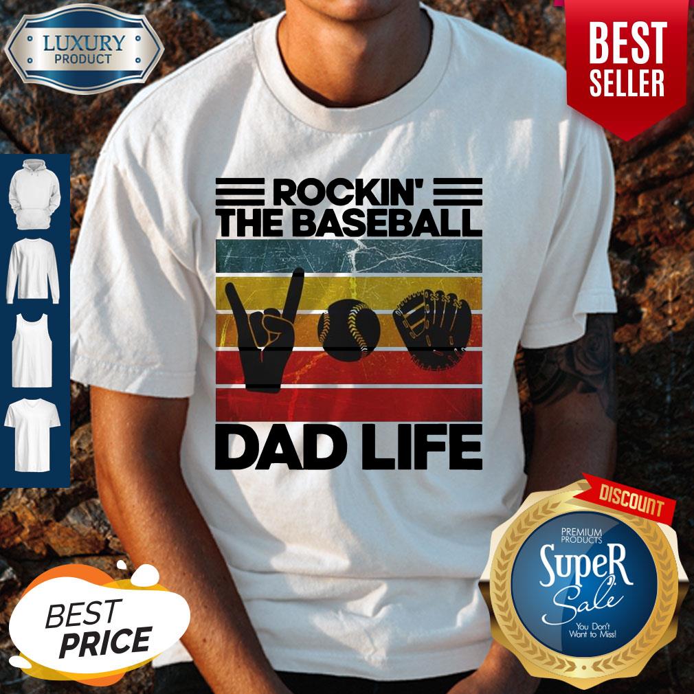 Original Rockin The Baseball Dad Life Vintage Shirt