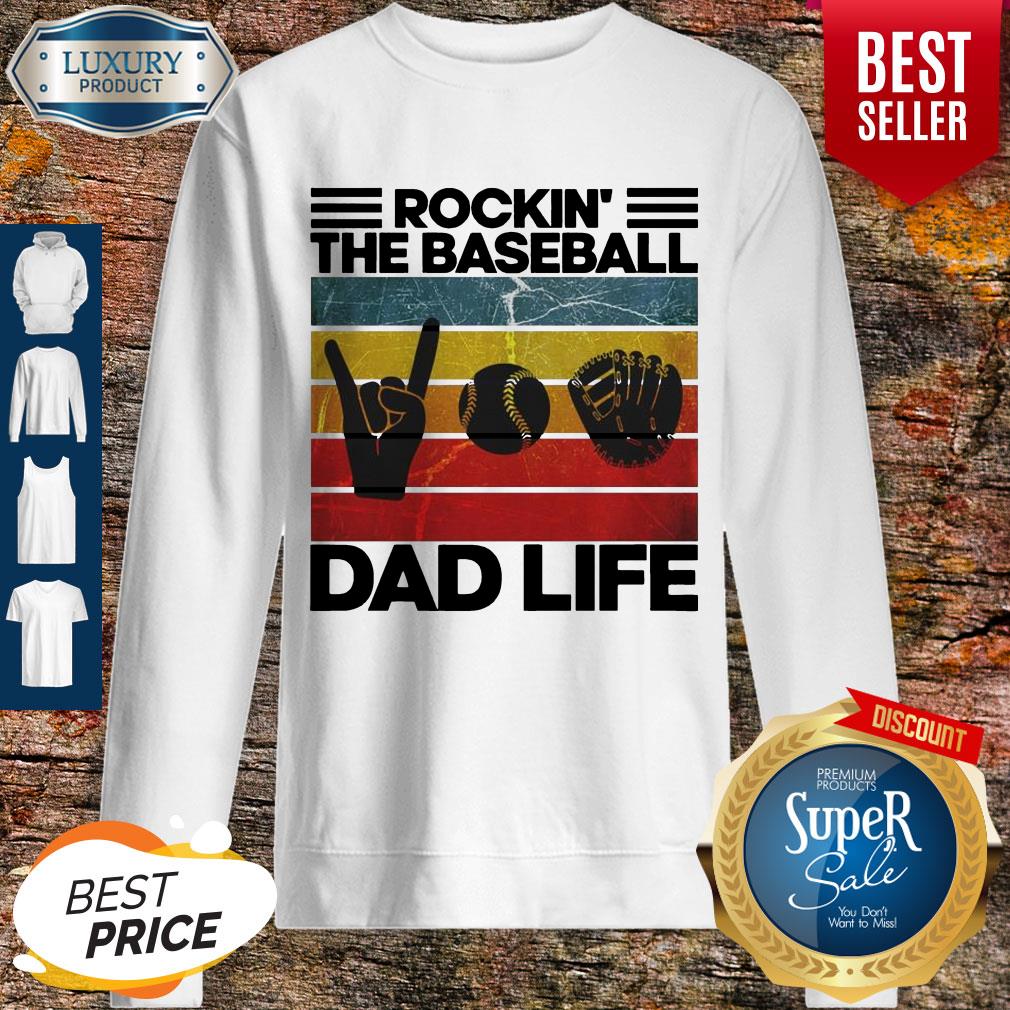 Original Rockin The Baseball Dad Life Vintage Shirt