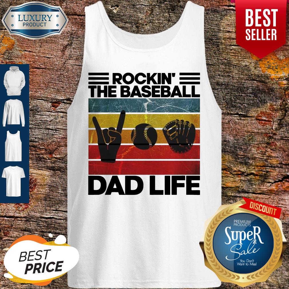 Original Rockin The Baseball Dad Life Vintage Shirt