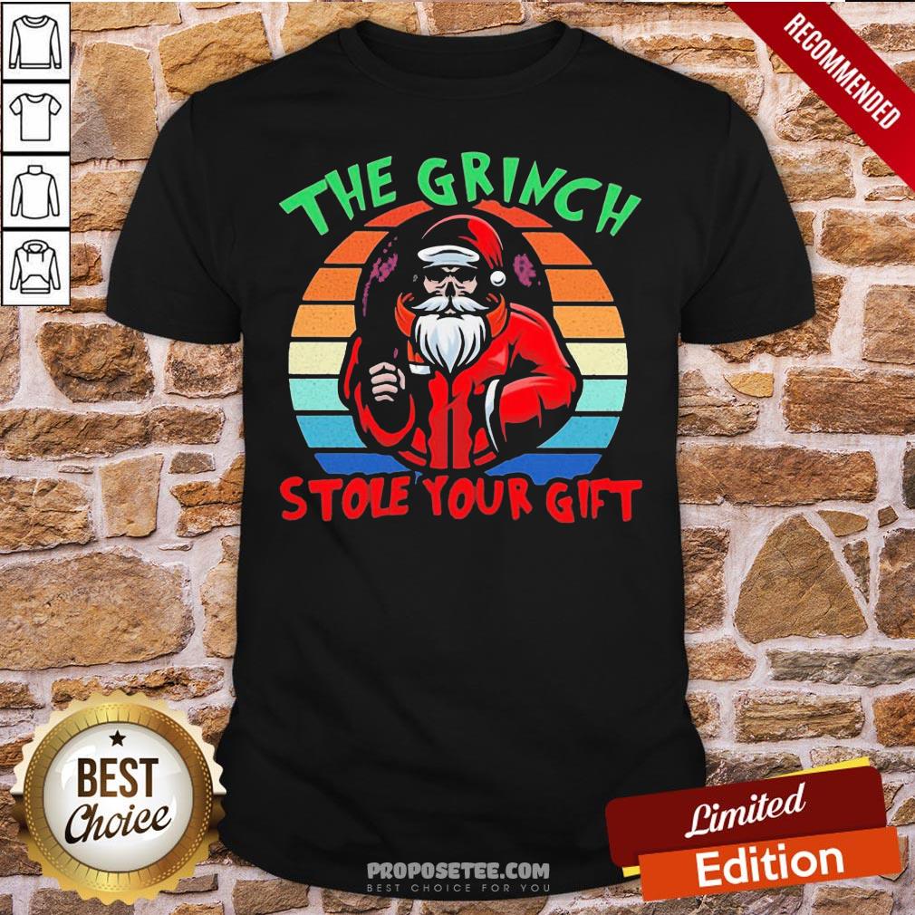 Original Santa Claus The Grinch Stole Your Gilf Vintage Shirt