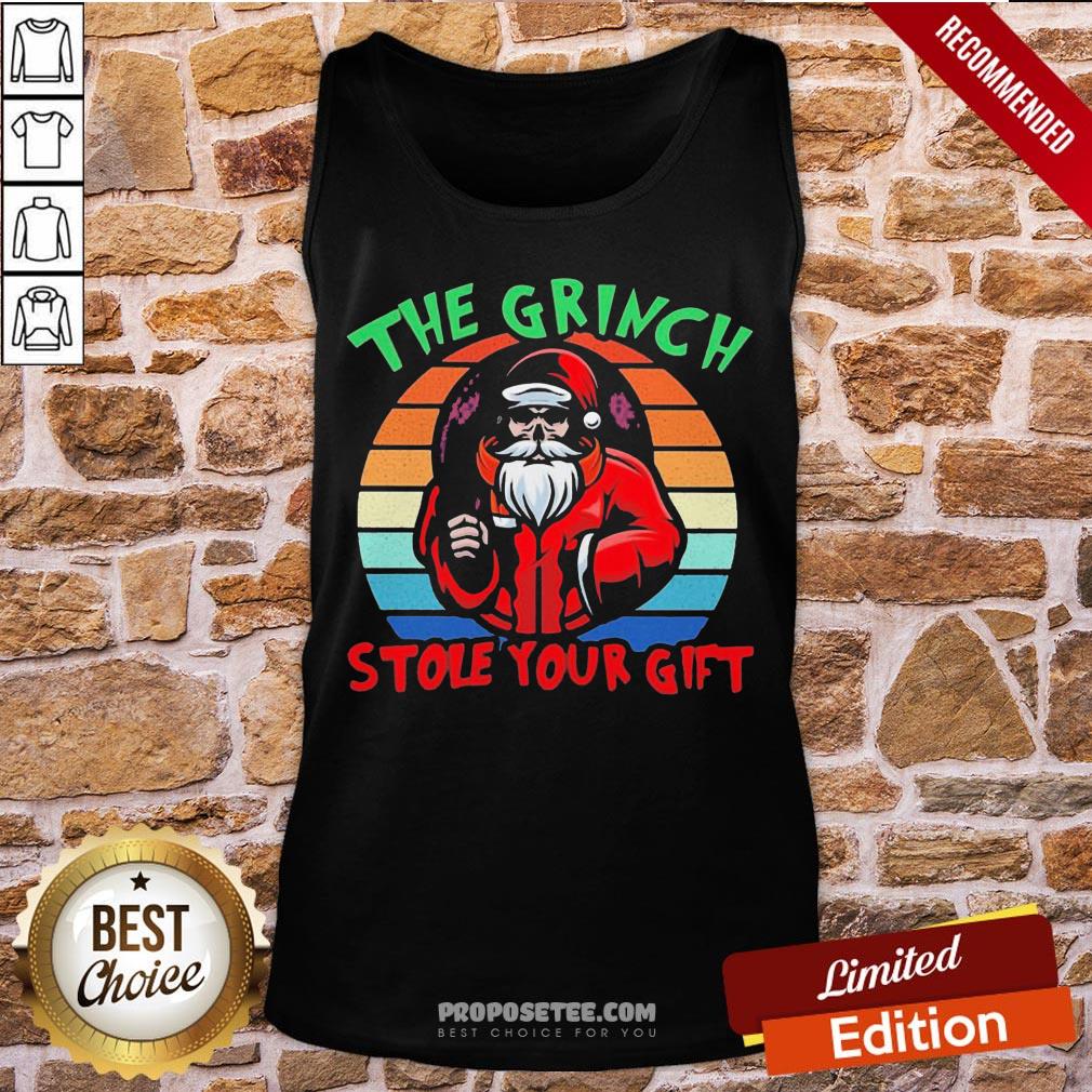 Original Santa Claus The Grinch Stole Your Gilf Vintage Shirt