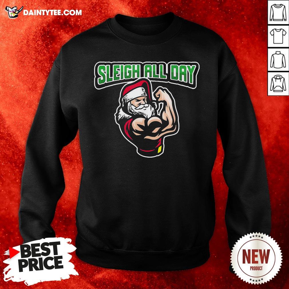 Original Santa Sleigh All Day Christmas Shirt