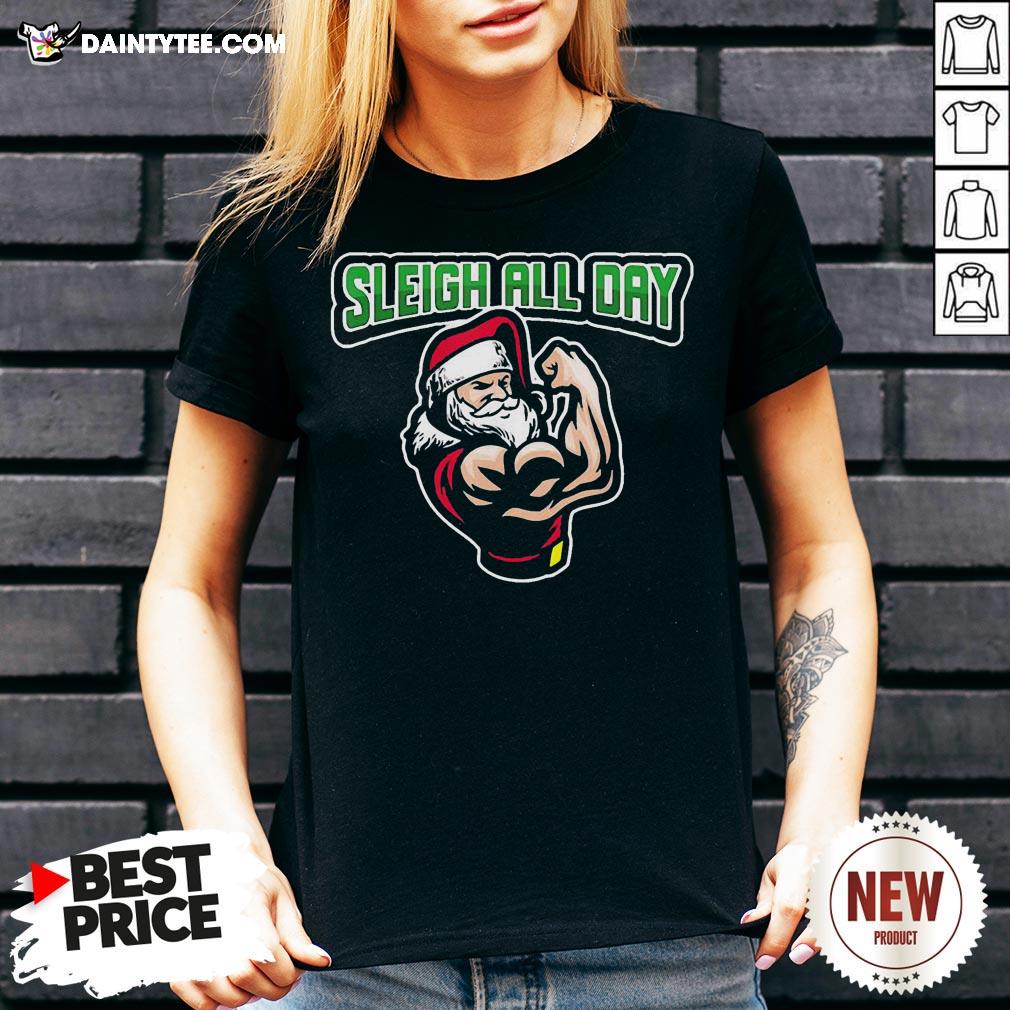 Original Santa Sleigh All Day Christmas Shirt