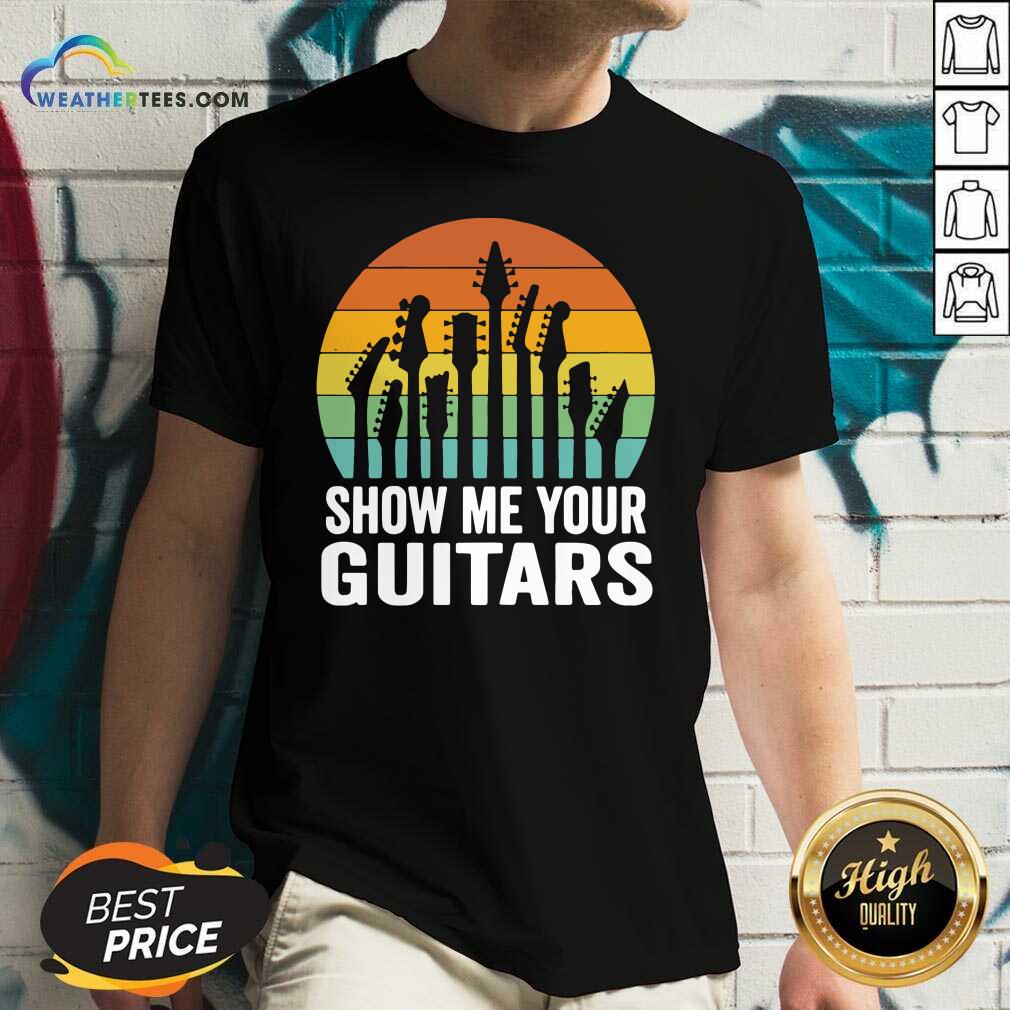 Original Show Me Your Guitars Vintage Retro Shirt