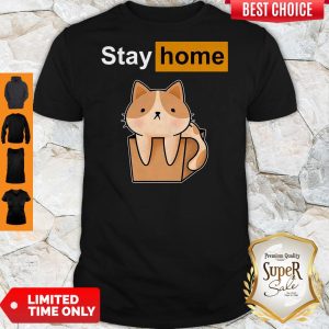 Funny Official Cat stay home shirt