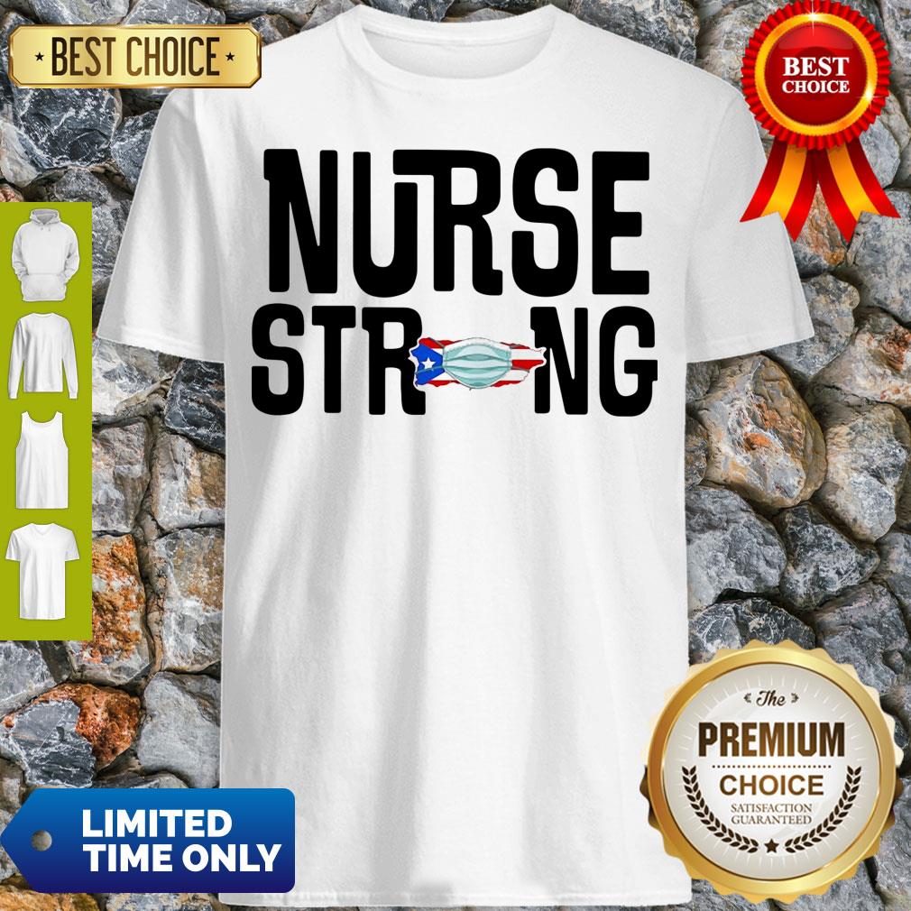 Good Nurse Strong Map American Flag Veteran Mask Shirt