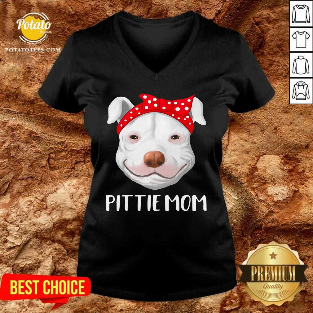 Pitbull Dog Lovers Pittie Mom Mothers Day Gift Shirt