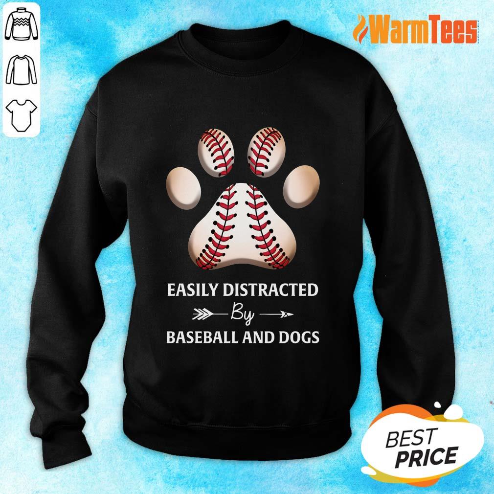 Paw By Baseball And Dogs Shirt