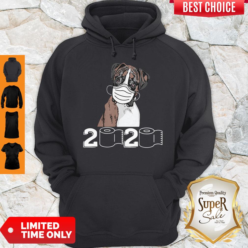 Top Boxer Dog Mask 2020 Toilet Paper Shirt