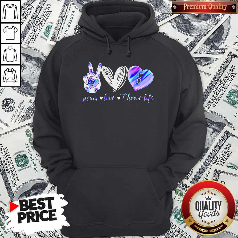 Peace Love Choose Life Mickey Mouse Shirt