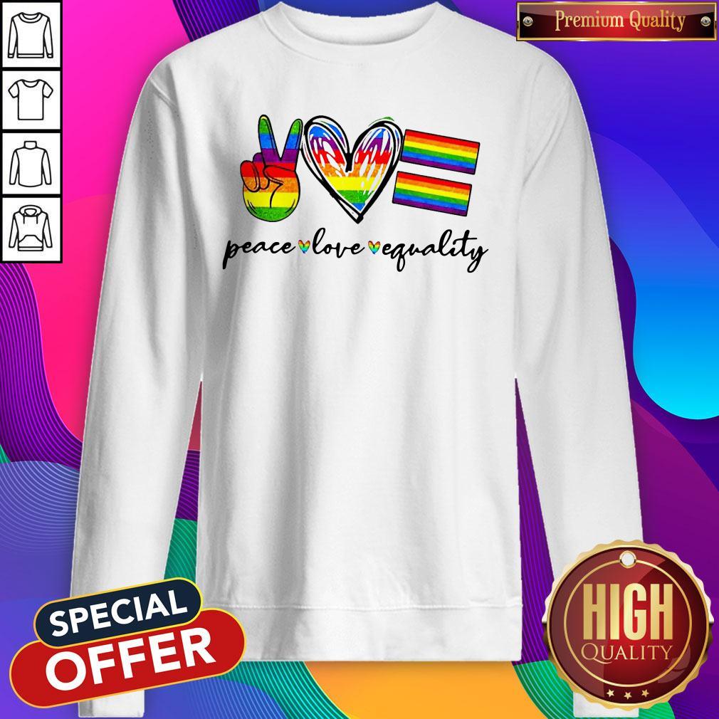 Peace Love Equality Lgbt Shirt