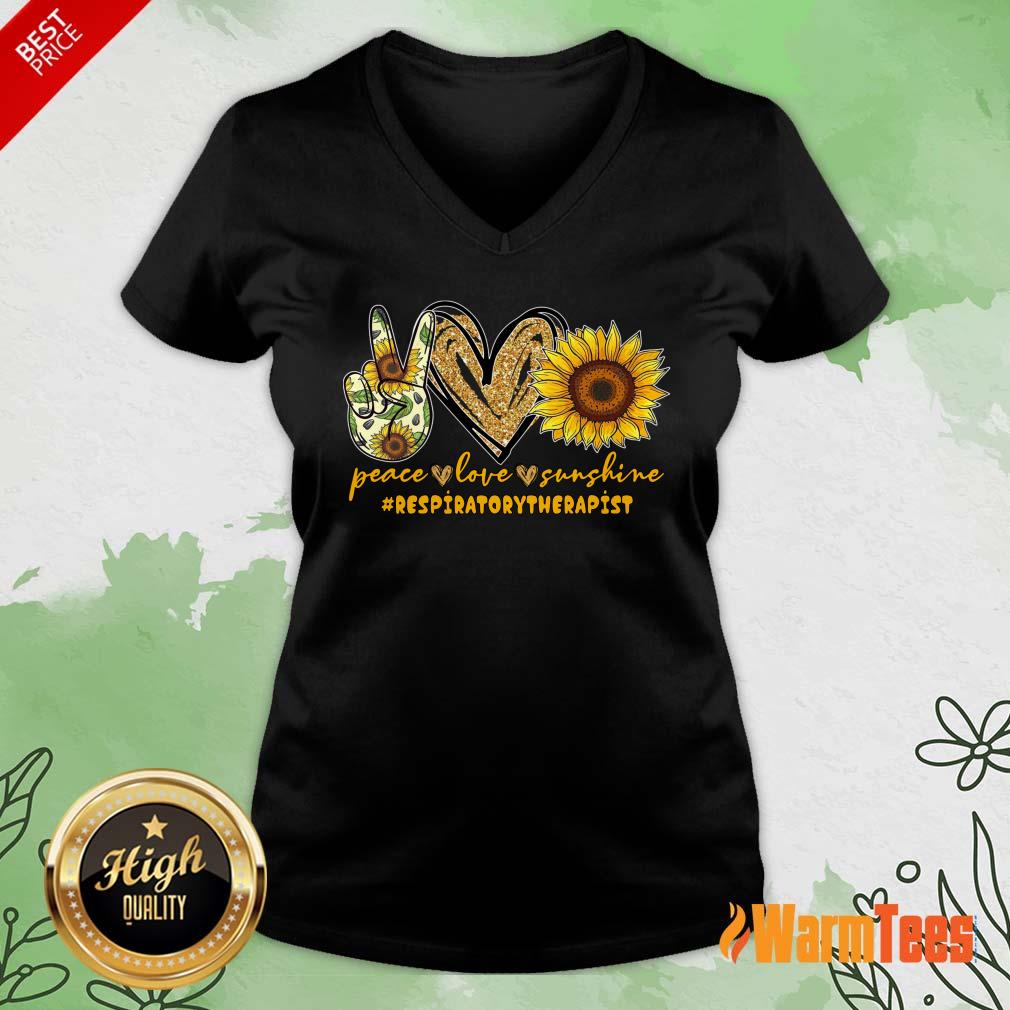 Peace Love Sunshine Respiratory Therapist Shirt