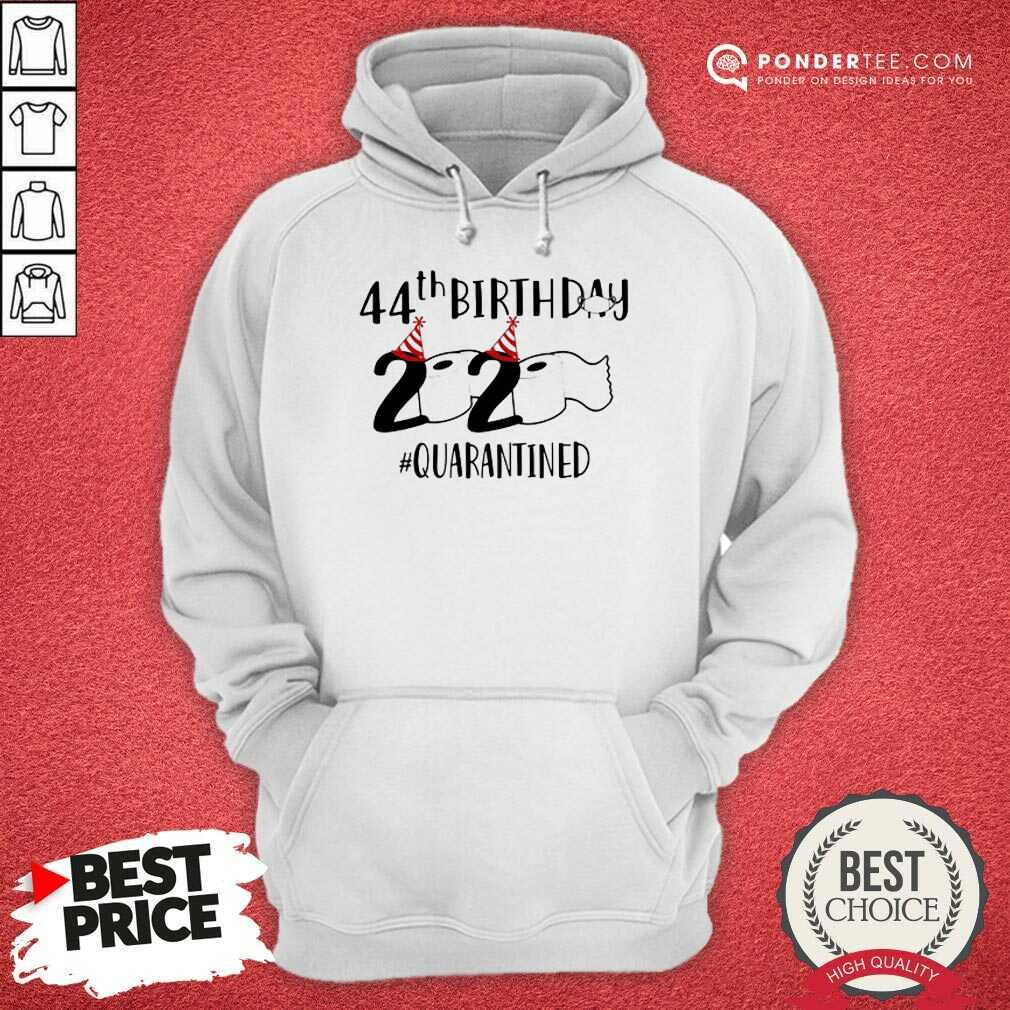 Perfect 44th Birthday 2020 Quarantined Coronavirus Shirt
