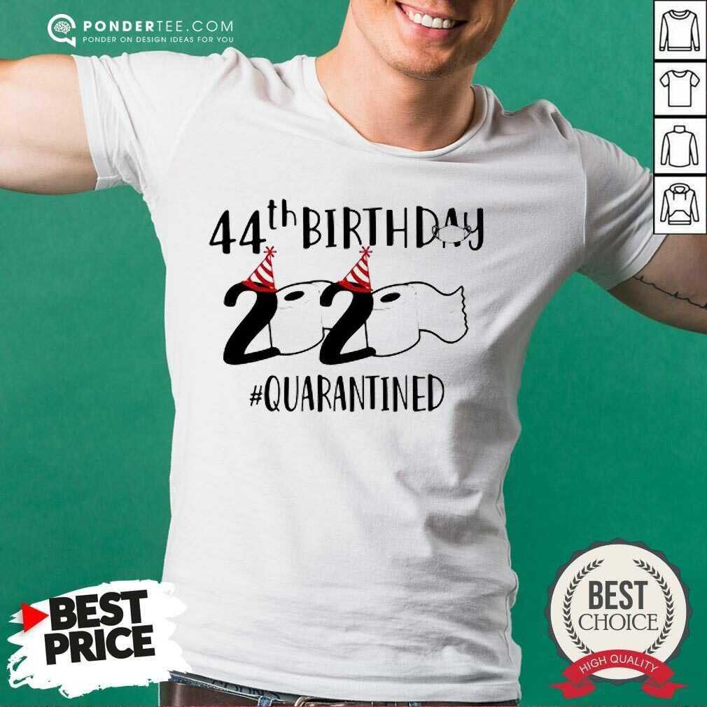 Perfect 44th Birthday 2020 Quarantined Coronavirus Shirt