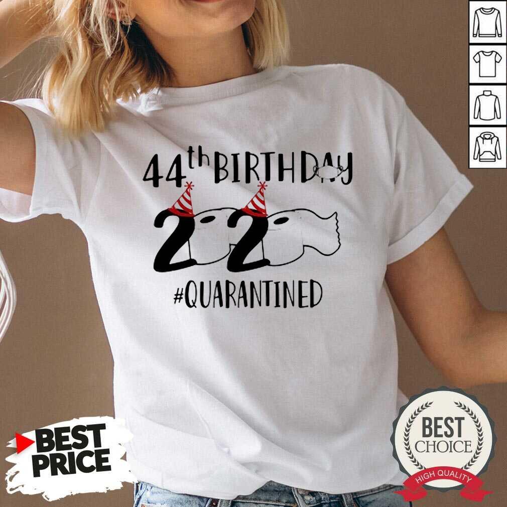 Perfect 44th Birthday 2020 Quarantined Coronavirus Shirt