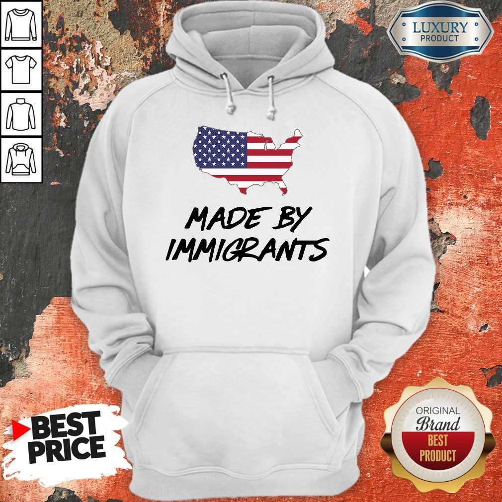 Perfect Awesome Made By Immigrants American Map Flag Shirt