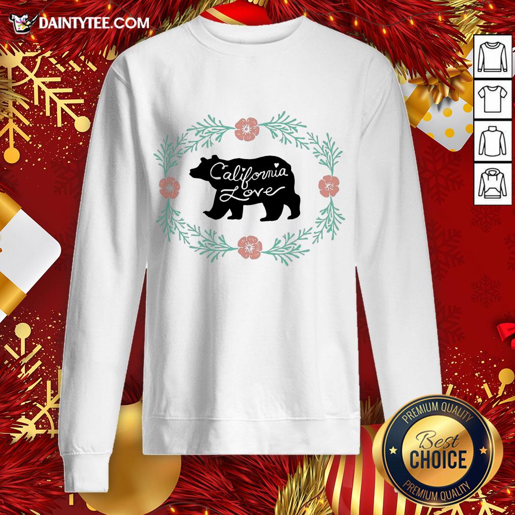 Perfect Bear California Love Flower Shirt