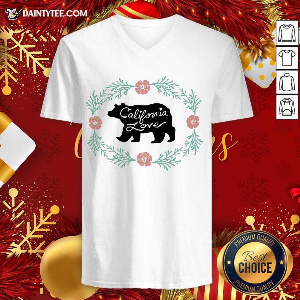 Perfect Bear California Love Flower Shirt