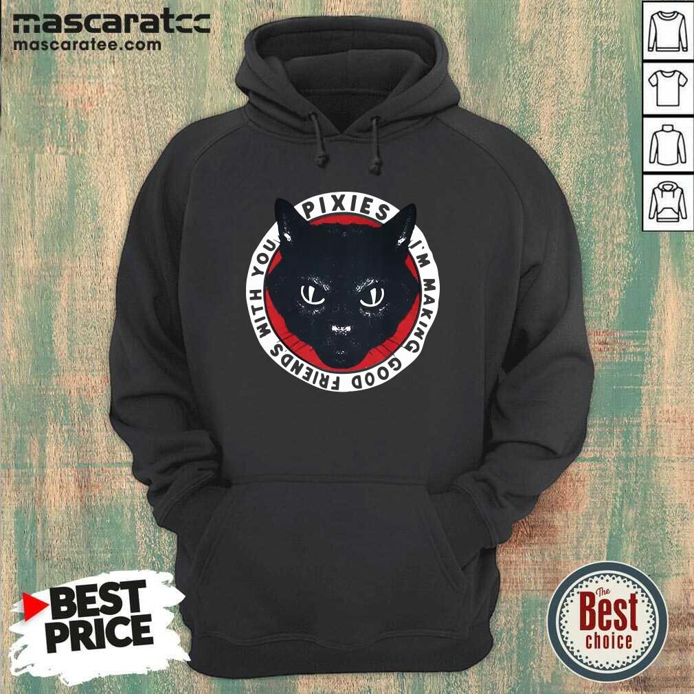 Perfect Black Cat Pixies I’m Making Good Friends With You Shirt