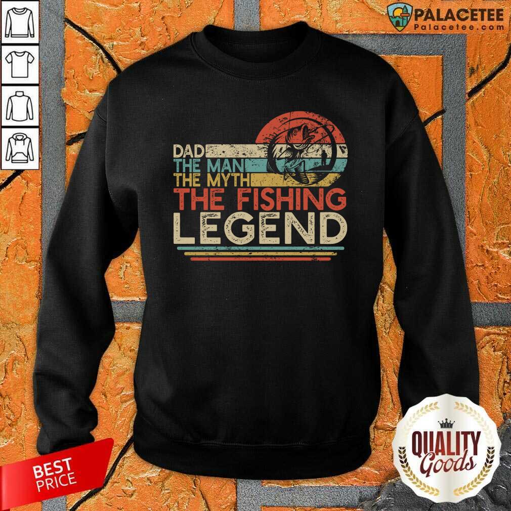 Perfect Dad The Man The Myth The Fishing Legen Vintage Shirt