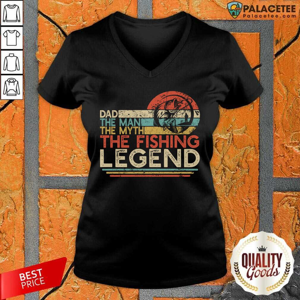 Perfect Dad The Man The Myth The Fishing Legen Vintage Shirt