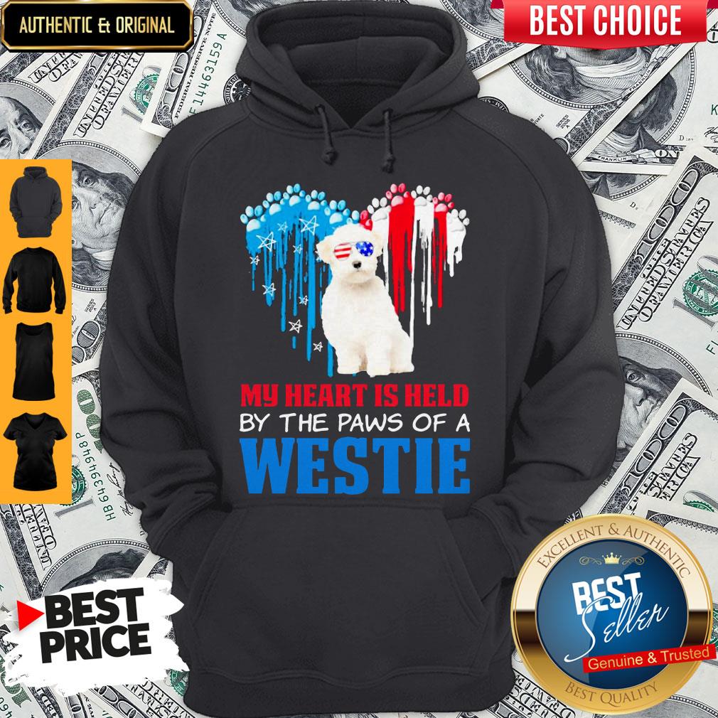 Perfect Happy The 4th Of July My Heart Is Held By The Paws Of A Maltese Shirt