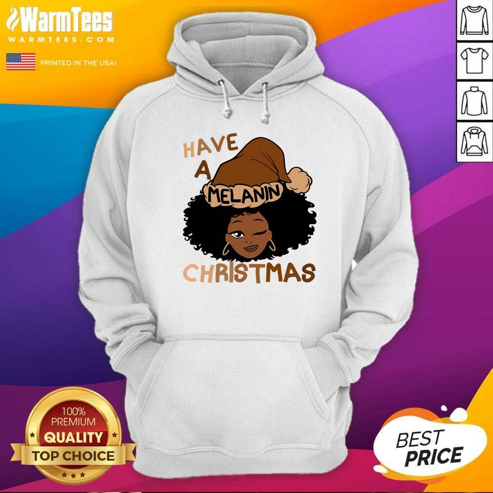 Perfect Have A Melanin Christmas Charming Woman Black Hair Shirt