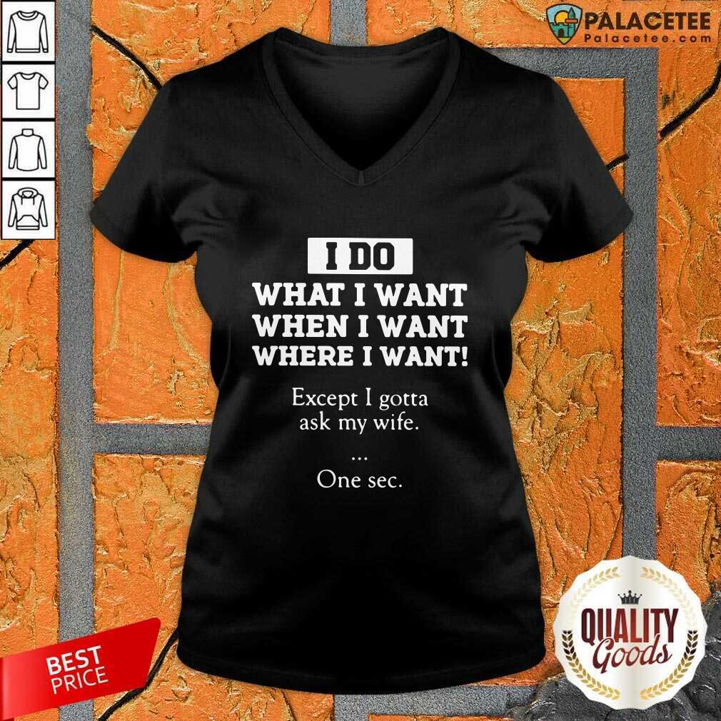 Perfect I Do What I Want Except I Gotta Ask My Wife One Sec Shirt
