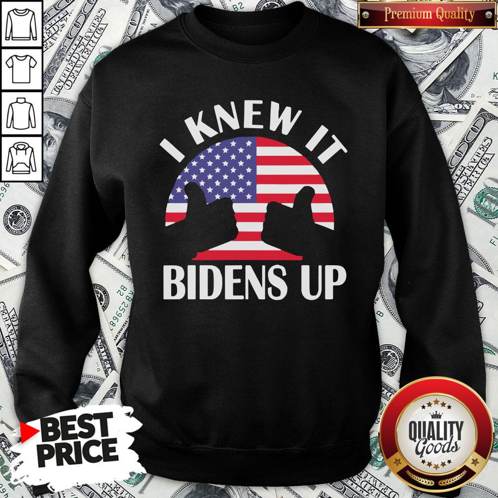 Perfect I Knew It Bidens Up Pro Biden 2020 American Flag Election Shirt