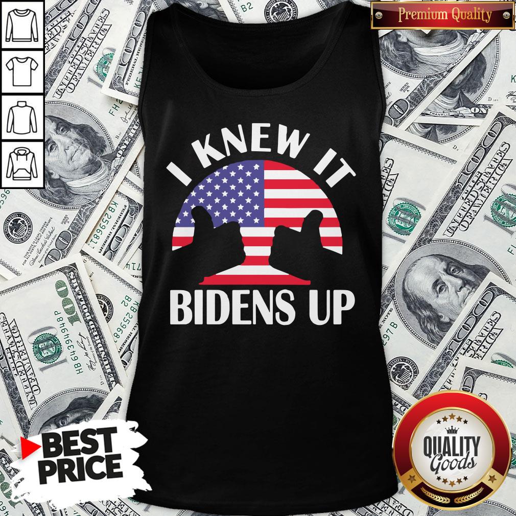 Perfect I Knew It Bidens Up Pro Biden 2020 American Flag Election Shirt
