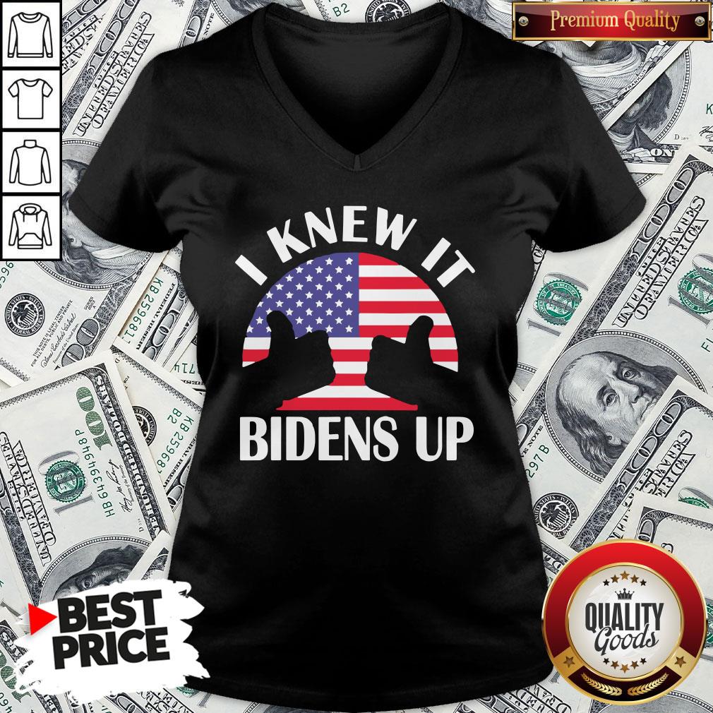 Perfect I Knew It Bidens Up Pro Biden 2020 American Flag Election Shirt