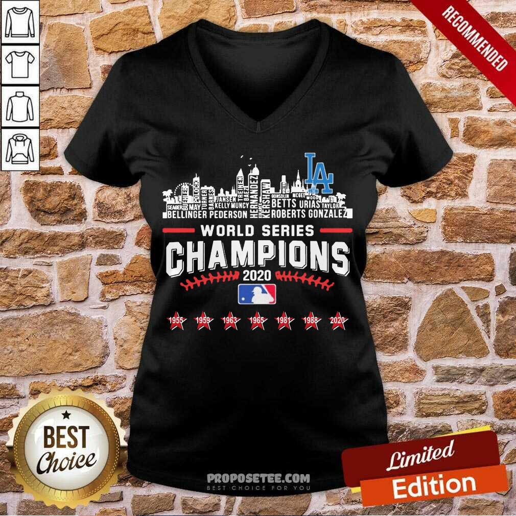 Perfect Los Angeles Dodgers World Series Champions 2020 Mlb Shirt