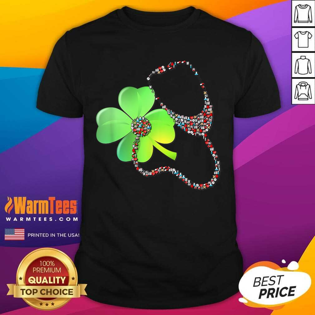 Perfect Nurse Stethoscope Shamrock St Patricks Day Shirt