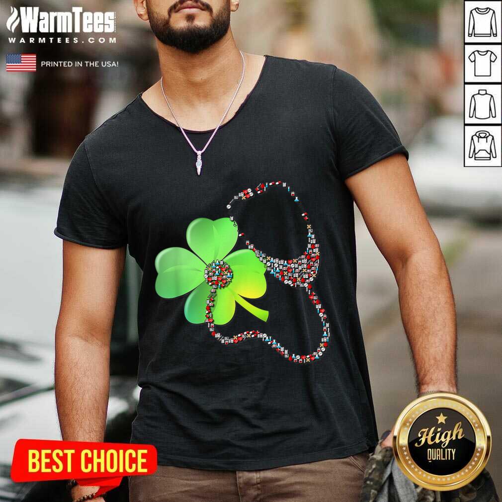 Perfect Nurse Stethoscope Shamrock St Patricks Day Shirt
