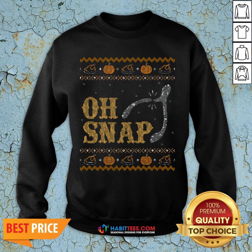 Perfect Oh Snap, Wishbone Ugly Thanksgiving Sweater Shirt
