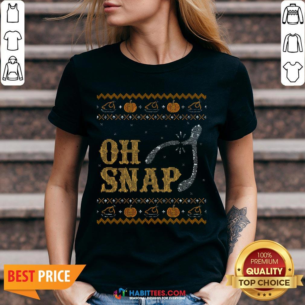 Perfect Oh Snap, Wishbone Ugly Thanksgiving Sweater Shirt