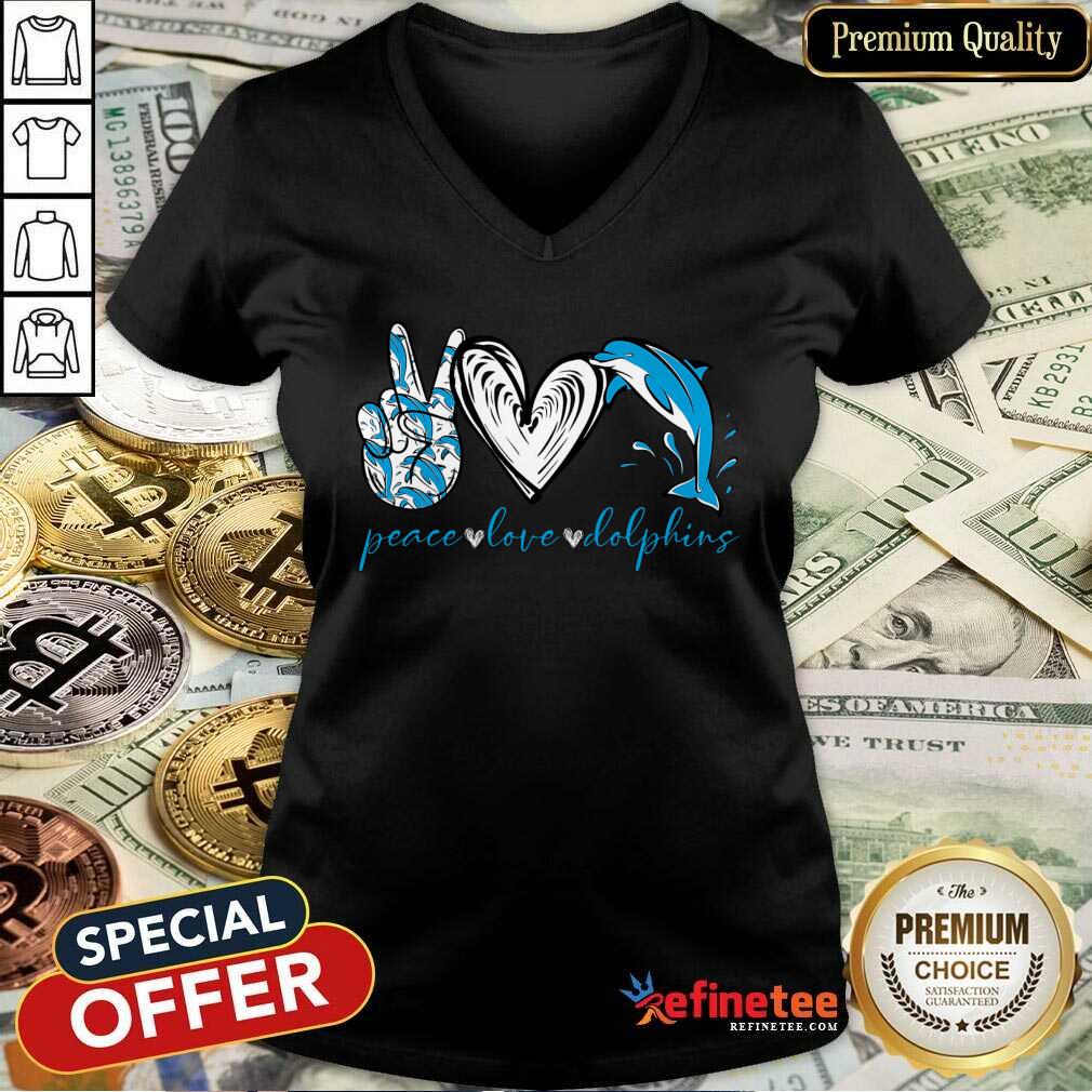 Perfect Peace Love And Dolphins 2021 Shirt