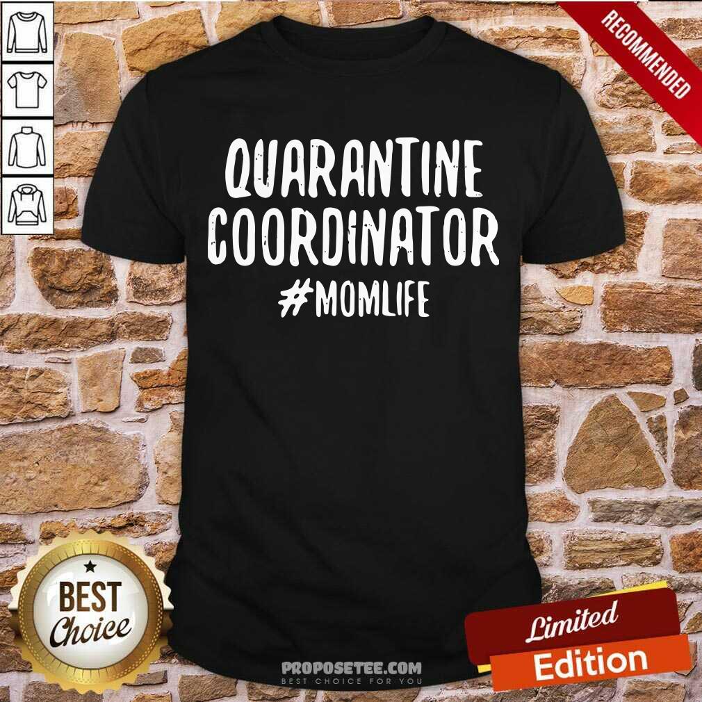 Perfect Quarantine Cooroinator Momlife Quote Shirt