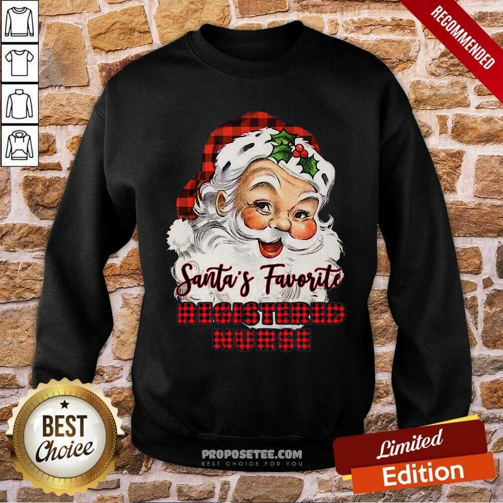 Perfect Santa’s Claus Favorite Registered Nurse Christmas 2020 Shirt