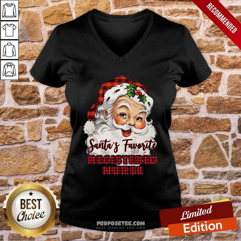 Perfect Santa’s Claus Favorite Registered Nurse Christmas 2020 Shirt