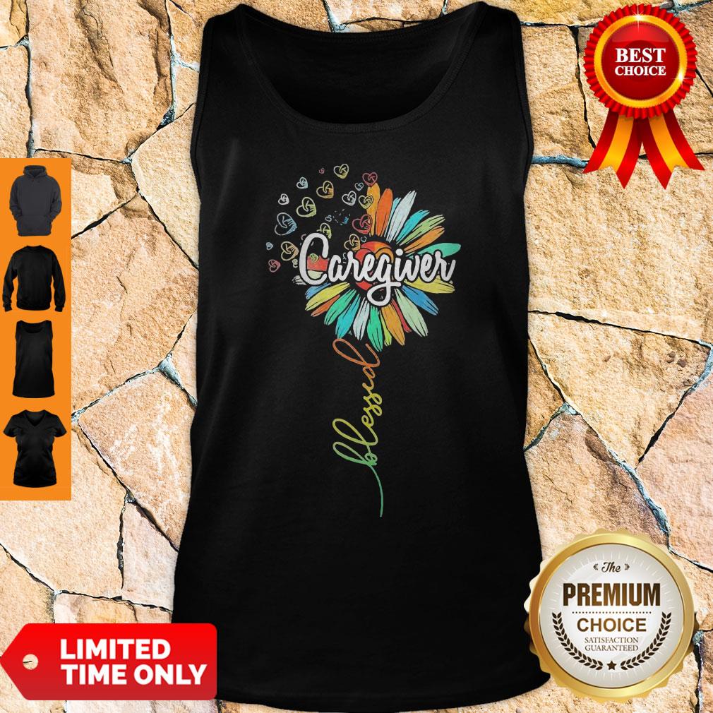Perfect Sunflower Blessed Caregiver Shirt