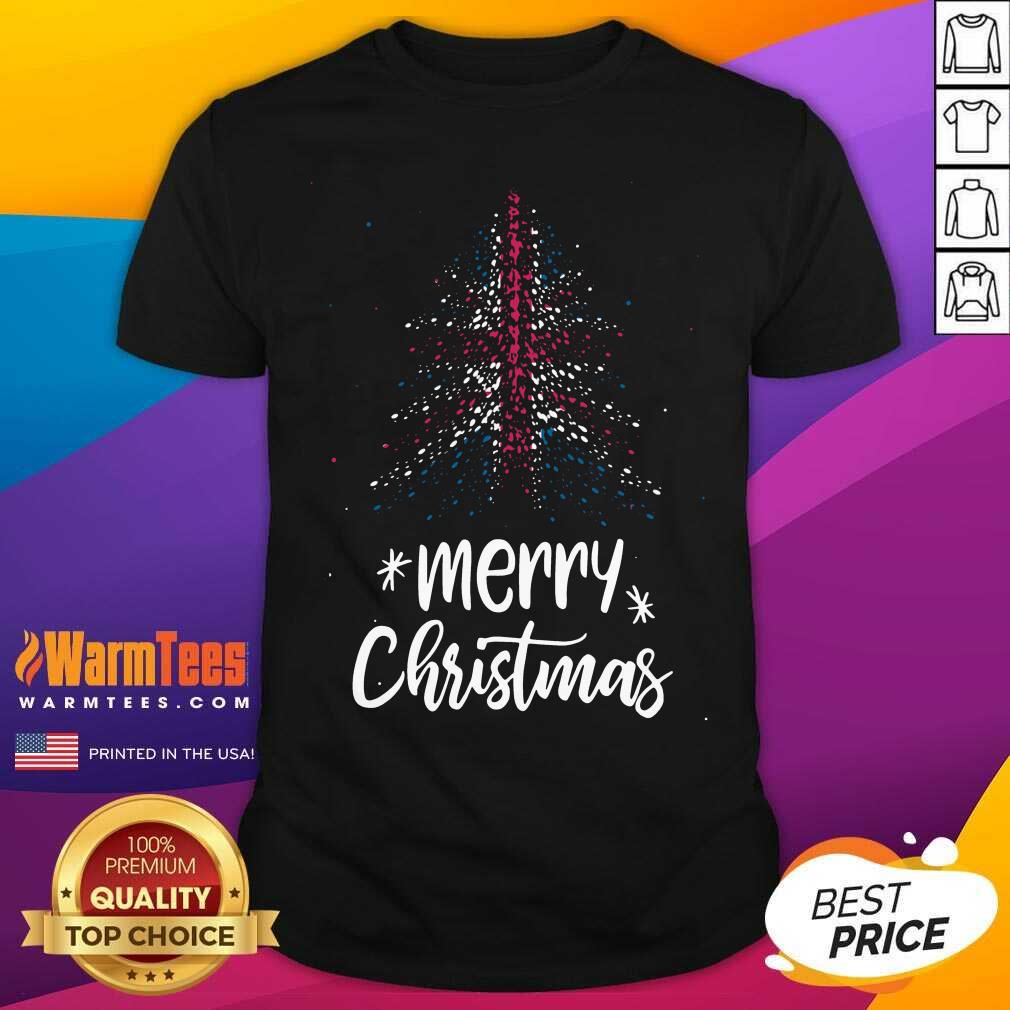 Perfect Tree England Flag Merry Christmas Shirt