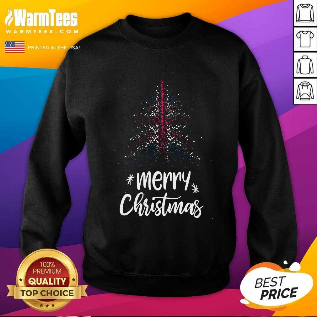 Perfect Tree England Flag Merry Christmas Shirt