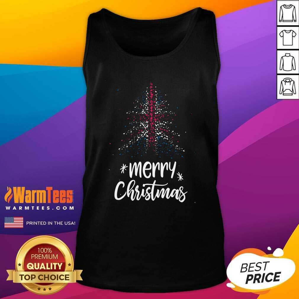 Perfect Tree England Flag Merry Christmas Shirt