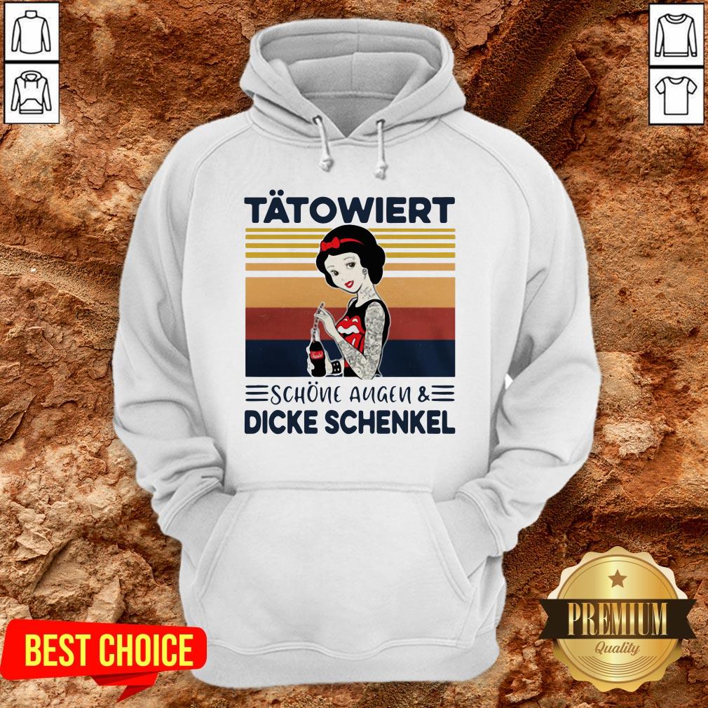 Perfect Ttowiert Schne Augen Und Dicke Schenkel Shirt
