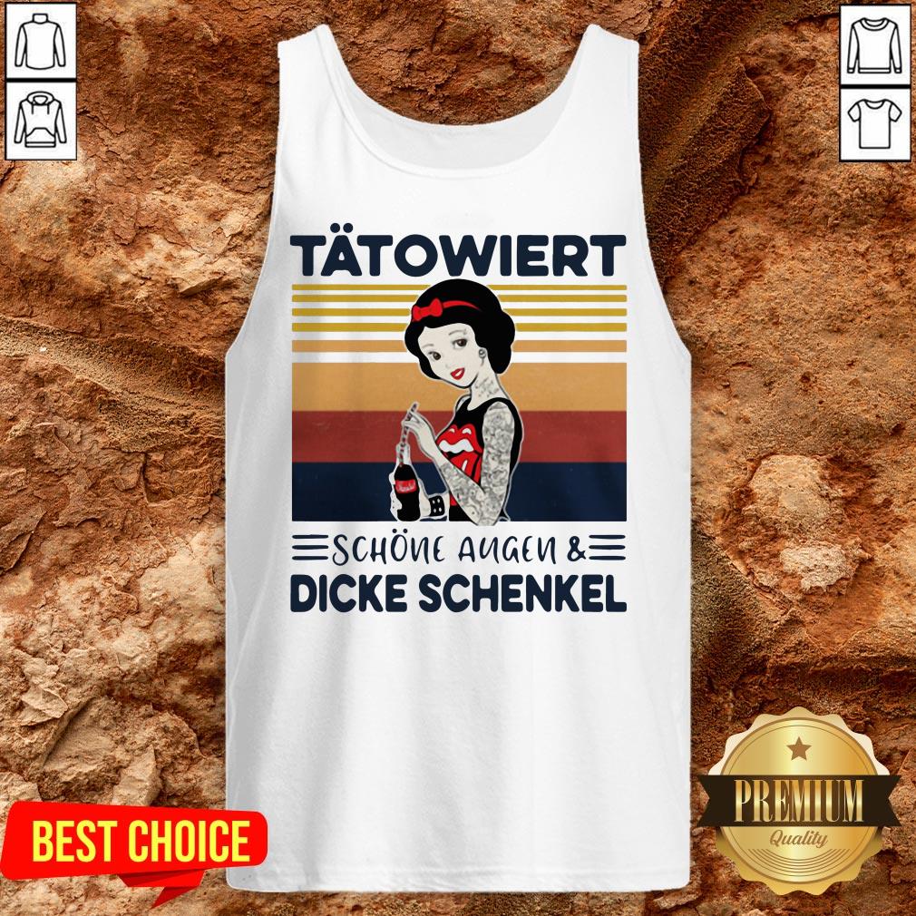 Perfect Ttowiert Schne Augen Und Dicke Schenkel Shirt