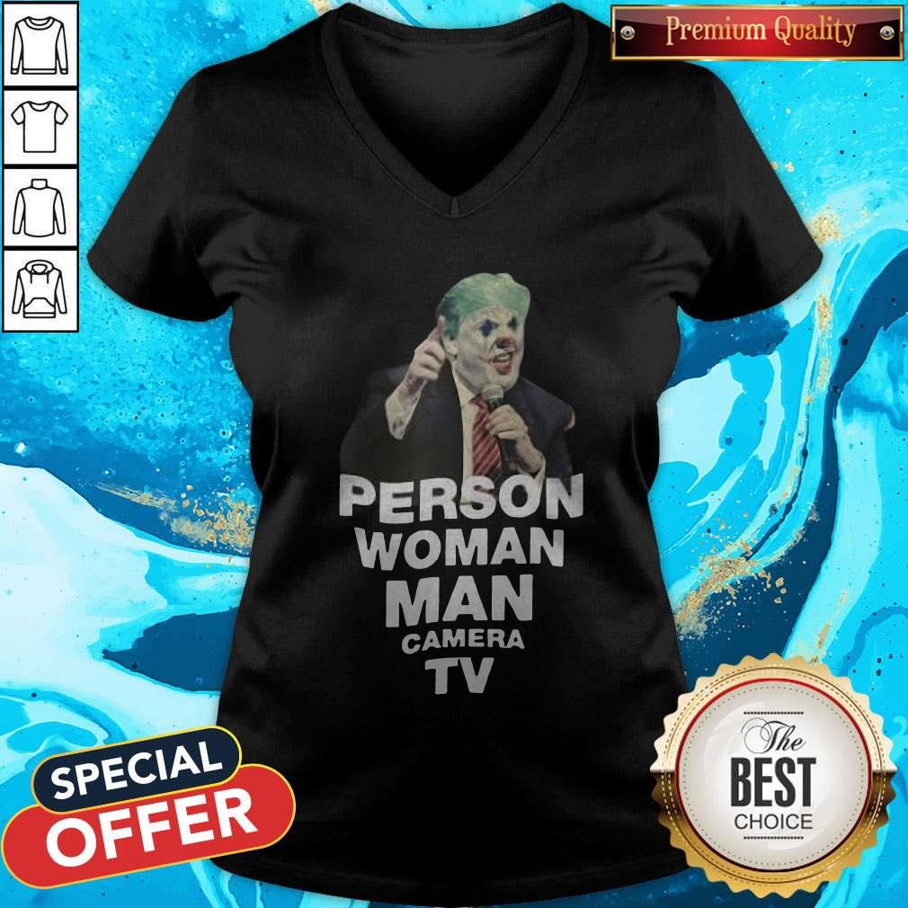 Person Woman Man Camera TV T-Shirt, Funny Trump, Funny President Shirts