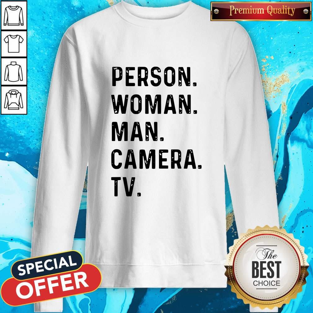 Person Woman Man Camera TV Trump Cognitive Test Short-Sleeve Unisex T-Shirt