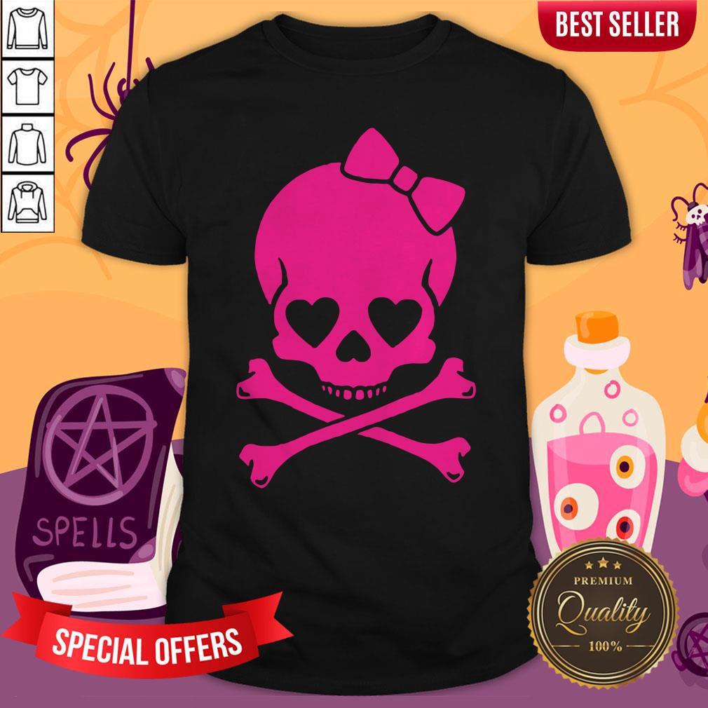 Pink Skull Cute Day Of The Dead Shirt